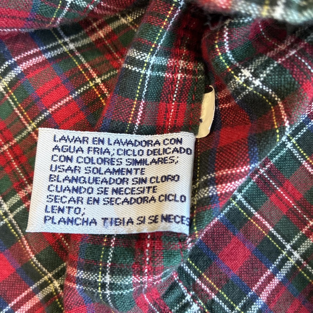 Cabin Creek Button Up Shirt Women's Small School Teacher Core Embroidered Plaid - Picture 8 of 11